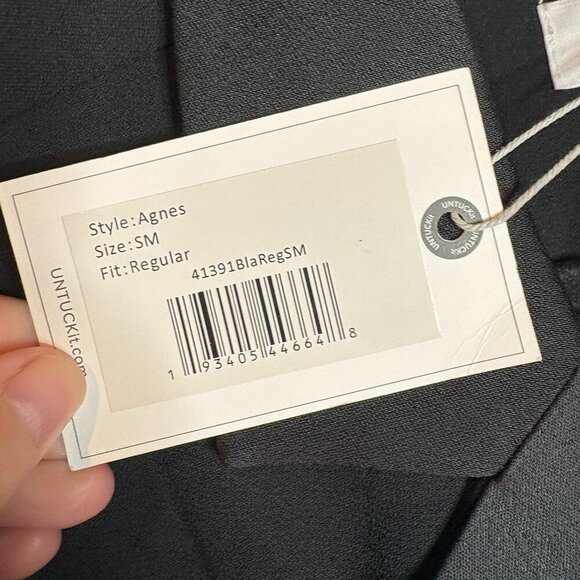 NWT Untuckit Agnes Satin Crepe wrap dress - Picture 5 of 8